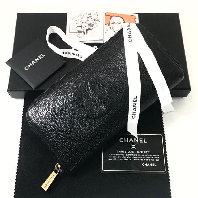 CHIHARUさま5/1まで専用♡  CHANEL キャビアスキン 長財布