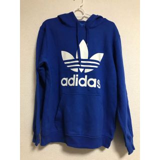 アディダス(adidas)のadidas パーカー ブルー 青(パーカー)