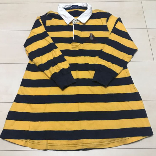 Ralph Lauren(ラルフローレン)のラルフローレン キッズ ラガーシャツワンピース 110cm キッズ/ベビー/マタニティのキッズ服女の子用(90cm~)(ワンピース)の商品写真