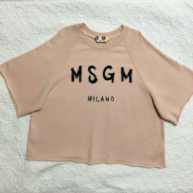 MSGM(エムエスジイエム)のMSGM ベビーピンク スウェット カットソー レディースのトップス(トレーナー/スウェット)の商品写真