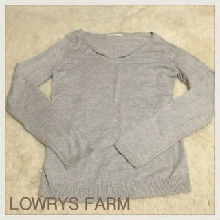 ローリーズファーム(LOWRYS FARM)の難あり☆薄手のグレーニット(ニット/セーター)