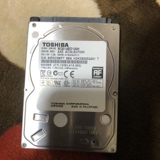 トウシバ(東芝)のジャンク ハイブリッドHDD 1 TB (HDD NAND型 フラッシュメモリー(PC周辺機器)