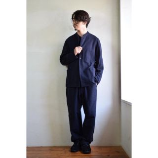 ジョン様専用】21AW comoli ウールフラノ スタンドカラージャケット-