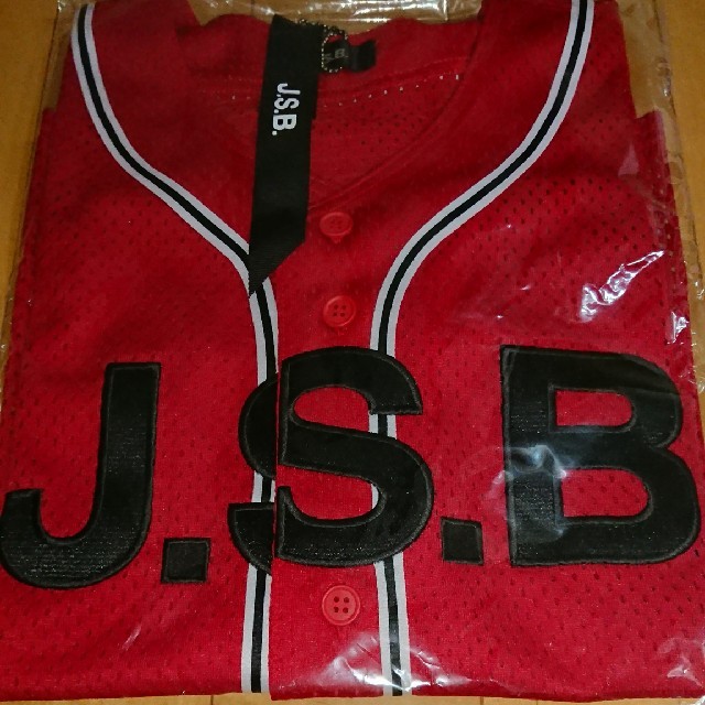 J.S.B ベースボールシャツ REDトップス