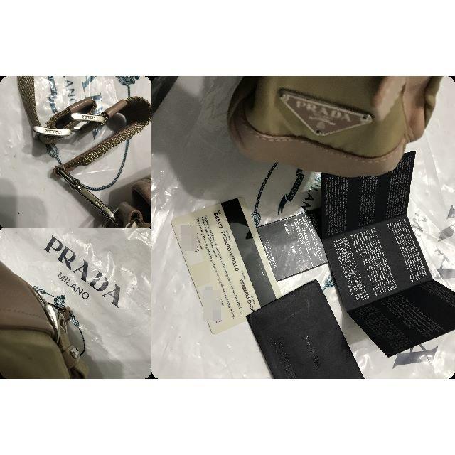 PRADA(プラダ)の●12.5万プラダ高級エンボス革レザー多用コンビWポケ肩掛けショルダーバッグ良美 レディースのバッグ(ボディバッグ/ウエストポーチ)の商品写真