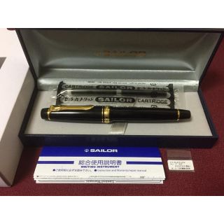 セーラー万年筆 プロフェッショナルギアΣ 金 ブラック 細字