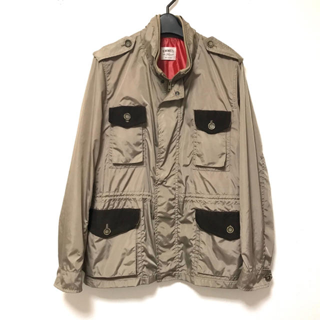 美品 EMMETI エンメティ ナイロン×レザーブルゾン48 - ブルゾン
