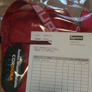 シュプリーム(Supreme)のSupreme シュプリーム 18SS ショルダーバッグ レッド(ショルダーバッグ)