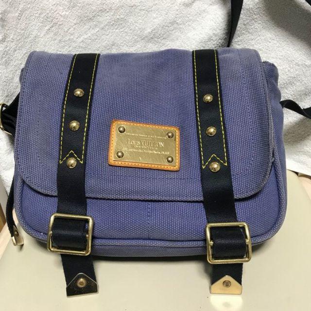 LOUIS VUITTON(ルイヴィトン)のpome様専用☆LV アンティグア ブサスＰＭ ショルダー/ブルー☆ レディースのバッグ(ショルダーバッグ)の商品写真