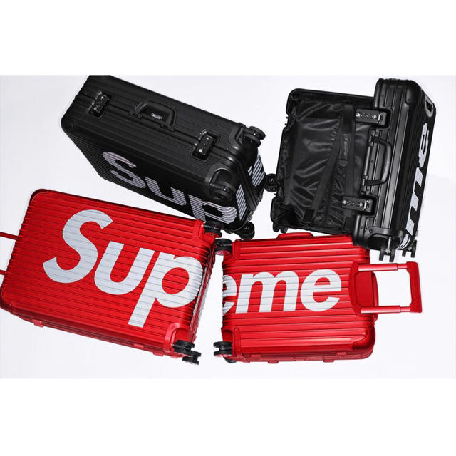 Supreme(シュプリーム)のシュプリーム リモワ 45L red 赤 Supreme RIMOWA メンズのバッグ(トラベルバッグ/スーツケース)の商品写真