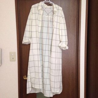 ダブルクローゼット(w closet)のwcloset ロングチェックシャツ(シャツ/ブラウス(長袖/七分))