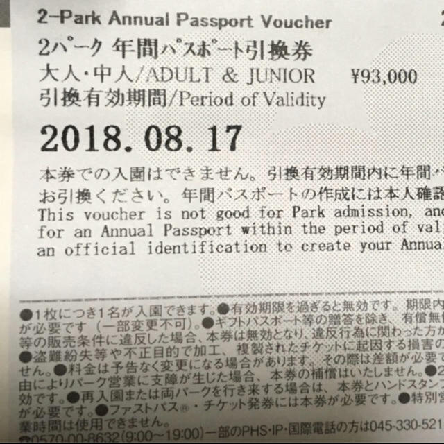 遊園地 テーマパーク コーフル ディズニー 年間パスポート 引換券 Pkil1kv96s Andradeprint Com Br