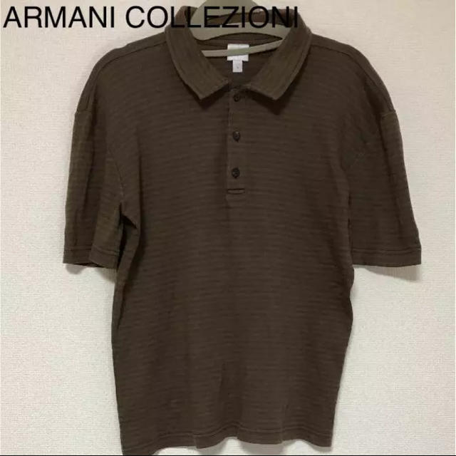 ARMANI COLLEZIONI(アルマーニ コレツィオーニ)の正規品 アルマーニ コレツォーニ 綿100% ポロシャツ メンズのトップス(ポロシャツ)の商品写真