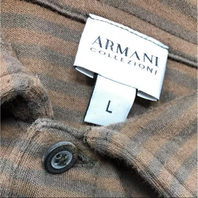 ARMANI COLLEZIONI(アルマーニ コレツィオーニ)の正規品 アルマーニ コレツォーニ 綿100% ポロシャツ メンズのトップス(ポロシャツ)の商品写真