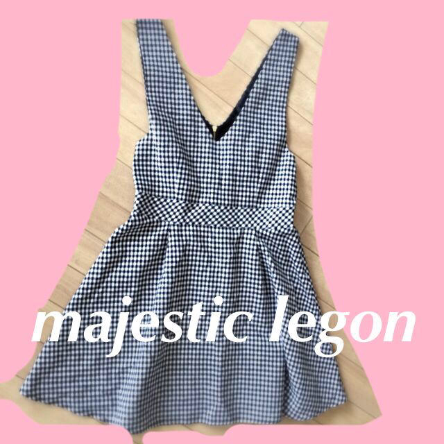 MAJESTIC LEGON(マジェスティックレゴン)のマジェ⭐️ギンガムチェック ワンピ レディースのワンピース(ひざ丈ワンピース)の商品写真