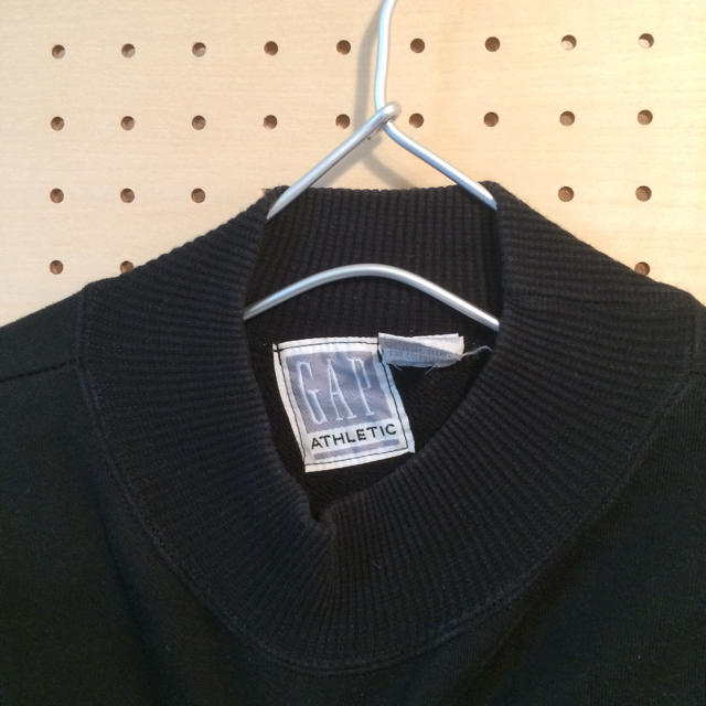 GAP - 古着 90s オールド GAP 刺繍ロゴスウェット ブラック 黒 M GAP - 古着 90s オールド GAP 刺繍ロゴスウェット ブラック 黒 M