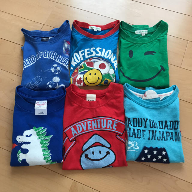 3can4on(サンカンシオン)の110半袖Tシャツ♡６点セット キッズ/ベビー/マタニティのキッズ服男の子用(90cm~)(Tシャツ/カットソー)の商品写真