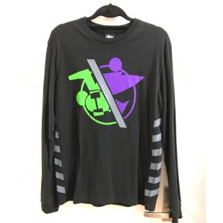 ステューシー(STUSSY)のSTUSSY ロンＴ 黒(Tシャツ/カットソー(七分/長袖))