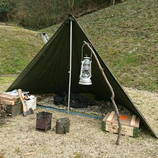 ポーランド軍ポンチョテント一式サイズ2 パップテントの通販 by 軍幕's