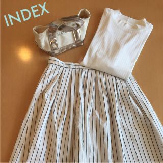 インデックス(INDEX)のINDEX♡フレア スカート♡美品(ひざ丈スカート)