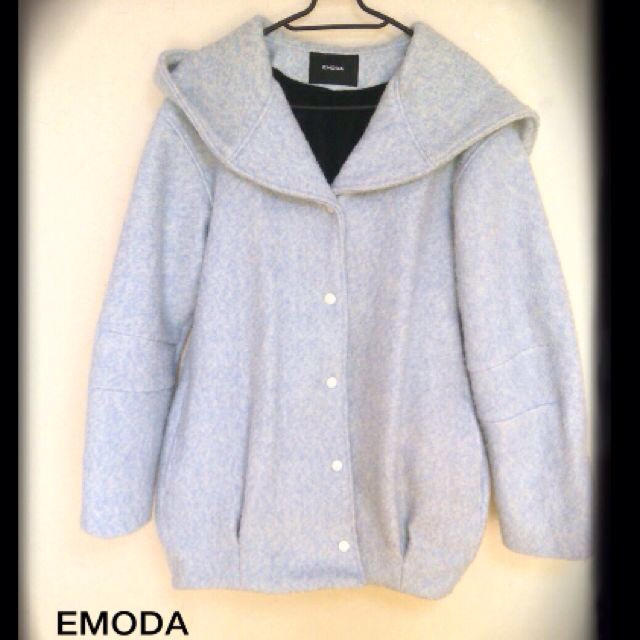 EMODA(エモダ)のEMODA ブランケットウールコート レディースのジャケット/アウター(ロングコート)の商品写真