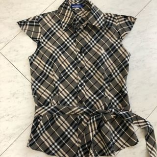 バーバリーブルーレーベル(BURBERRY BLUE LABEL)のバーバリー ブルーレーベル リボン ブラウス シャツ(シャツ/ブラウス(半袖/袖なし))