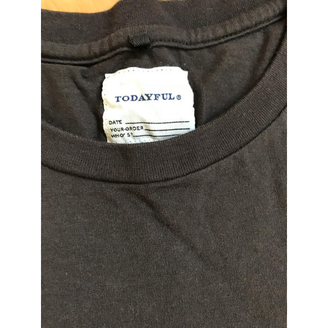 TODAYFUL(トゥデイフル)のtodayfull ブラックTシャツ メンズのトップス(Tシャツ/カットソー(半袖/袖なし))の商品写真