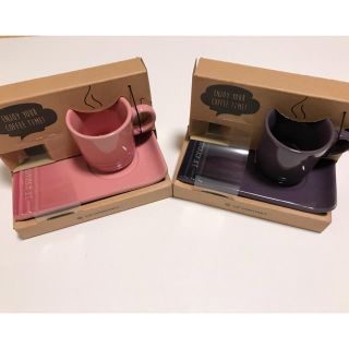 ルクルーゼ(LE CREUSET)のLE CREUSET ミニマグ&トレイ ペアセット(グラス/カップ)