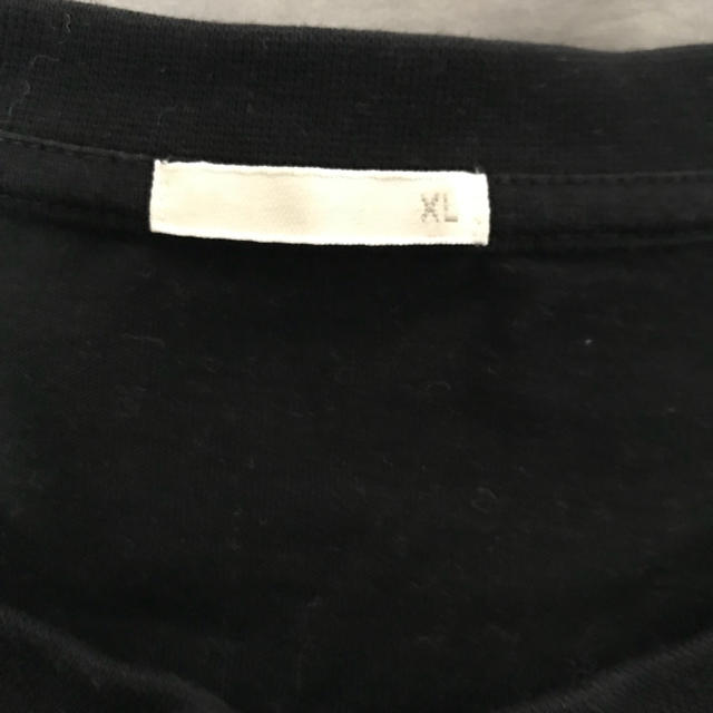 GU(ジーユー)のGU ポケット付きビッグシルエットTシャツ 黒 XL メンズのトップス(Tシャツ/カットソー(半袖/袖なし))の商品写真