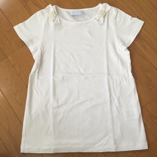 タルティーヌ エ ショコラ(Tartine et Chocolat)のタルティーヌショコラ 白Tシャツ(Tシャツ/カットソー)