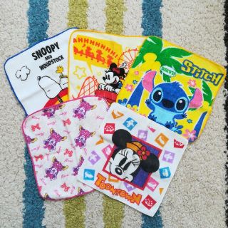 ディズニー(Disney)のスヌーピー＊ディズニー＊ミニハンカチ(その他)