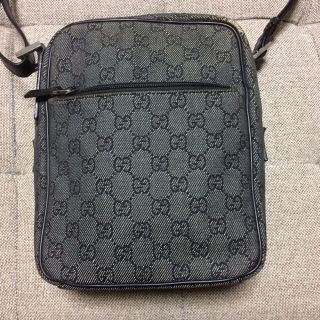 グッチ(Gucci)の★GUCCI・グッチショルダーバッグ グレー GG柄(ショルダーバッグ)