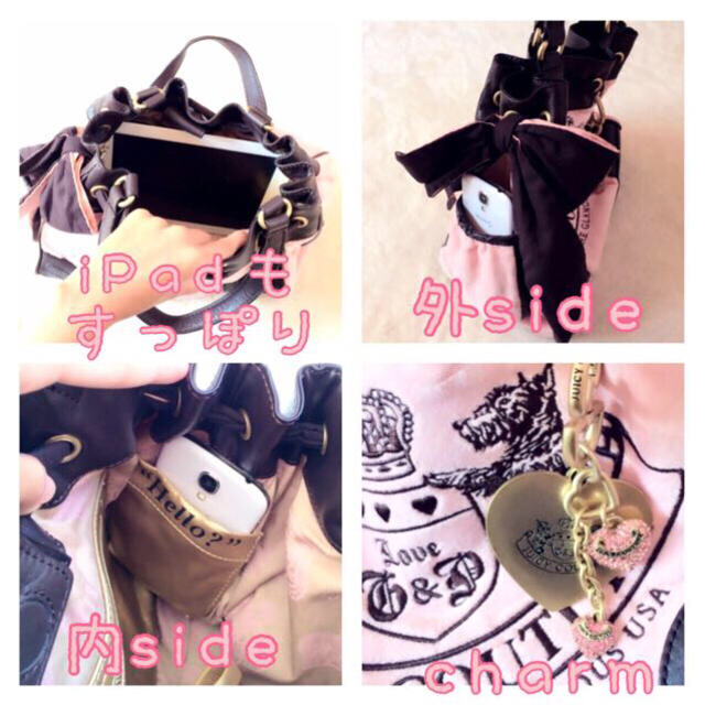 Juicy Couture(ジューシークチュール)の晉様お取り置き中♡ベロアbag♡ レディースのバッグ(ハンドバッグ)の商品写真