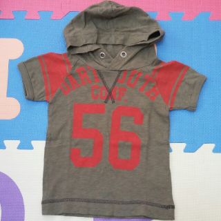 エフオーキッズ(F.O.KIDS)の90サイズ。エフオーキッズ男の子半袖パーカー。(Tシャツ/カットソー)