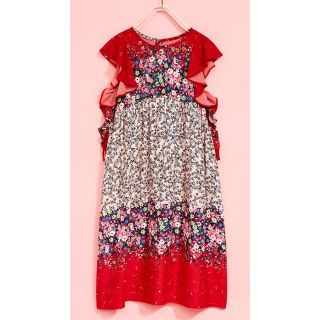 ザラキッズ(ZARA KIDS)のzara花柄ロングワンピース 未使用 150cm(ワンピース)