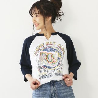 ロデオクラウンズワイドボウル(RODEO CROWNS WIDE BOWL)の今期新作✩RODEO CROWNS✩RCWB☆サニーデイクラブラグランTシャツ(Tシャツ(長袖/七分))