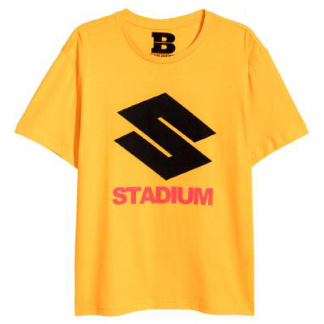 H&M(エイチアンドエム)のH&M × JUSTIN BIEBER STADIUM TOUR Tシャツ 黄 メンズのトップス(Tシャツ/カットソー(半袖/袖なし))の商品写真