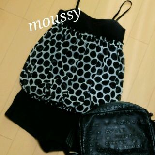 マウジー(moussy)のmoussy♡水玉シフォンキャミソール(キャミソール)