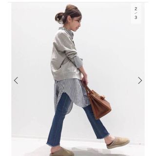 アパルトモンドゥーズィエムクラス(L'Appartement DEUXIEME CLASSE)の完売 ストライプシャツ。Y.O様専用(シャツ/ブラウス(長袖/七分))