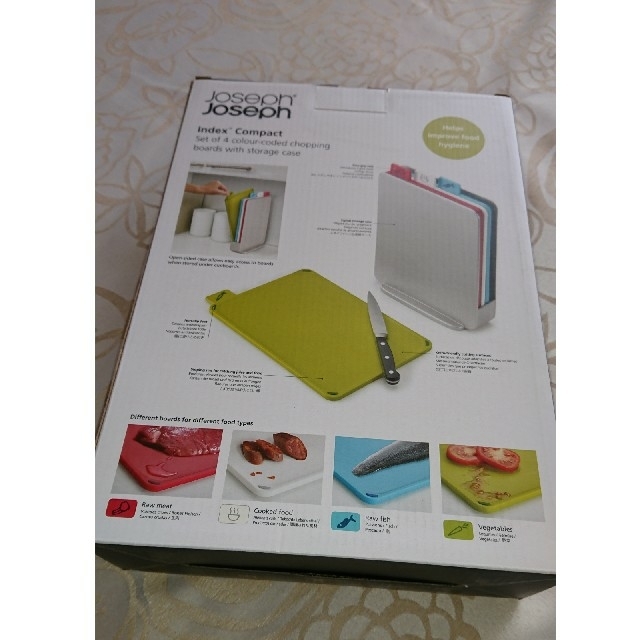 Joseph Joseph(ジョセフジョセフ)の【rapis様専用】☆新品☆ Joseph Joseph インデックス付まな板 インテリア/住まい/日用品のキッチン/食器(調理道具/製菓道具)の商品写真