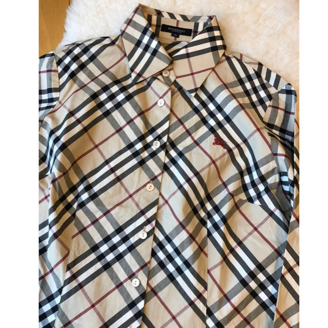 BURBERRY(バーバリー)の美品本物バーバリー上質コットン七分丈シャツ♫一押し品 レディースのトップス(シャツ/ブラウス(長袖/七分))の商品写真