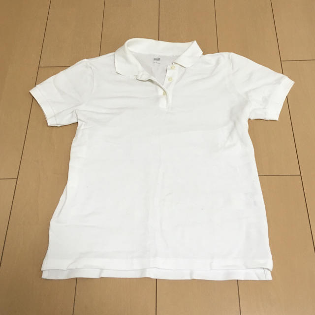 UNIQLO(ユニクロ)のUNIQLO ポロシャツホワイト レディースのトップス(ポロシャツ)の商品写真