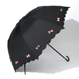 ピンクトリック(pink trick)の♡晴雨兼用♡ピンクトリック カラフルリボン 折りたたみ 日傘  (傘)