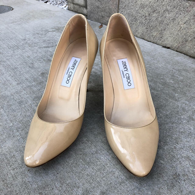 Jimmy Choo 9cm パンプス 38 ベージュ  最終お値下げ！