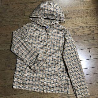 バーバリーブルーレーベル(BURBERRY BLUE LABEL)のバーバリー ブルーレーベル チェック柄ブルゾンパーカー春秋薄手アウター(ブルゾン)