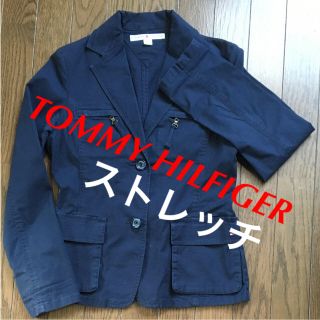 トミーヒルフィガー(TOMMY HILFIGER)のTOMMY HILFIGER ジャケット ネイビー トミー S ストレッチ(テーラードジャケット)