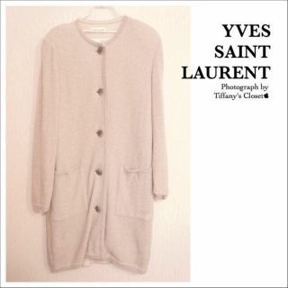 サンローラン(Saint Laurent)のイヴ サンローラン ニットコート ロング(ロングコート)