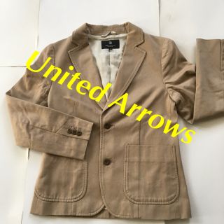 ビューティアンドユースユナイテッドアローズ(BEAUTY&YOUTH UNITED ARROWS)のUnited Arrows ジャケット コットン 薄茶 長袖 S 裏地付き(テーラードジャケット)