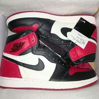 ナイキ(NIKE)の27cm AJ1 OG bred toe ブレッドトゥ新品(スニーカー)