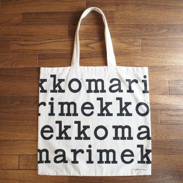 marimekko - マリメッコ ノベルティトートバック 4段タイプ 黒字 marimekko - マリメッコ ノベルティトートバック 4段タイプ 黒字